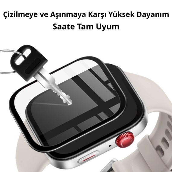 Microsonic Honor Watch X5i Tam Kaplayan Nano Ekran Koruyucu Siyah 3