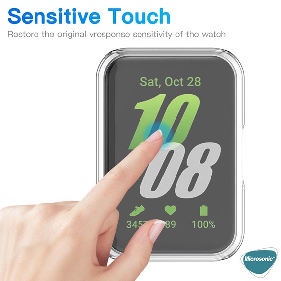 Microsonic Huawei Band 11 Kılıf 360 Full Round Soft Silicone Şeffaf 5