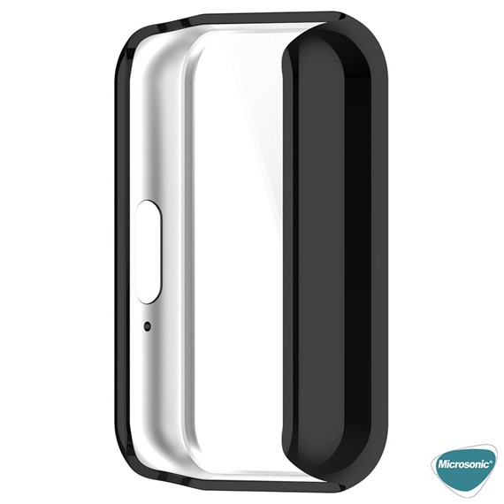 Microsonic Huawei Band 11 Kılıf 360 Full Round Soft Silicone Siyah 4
