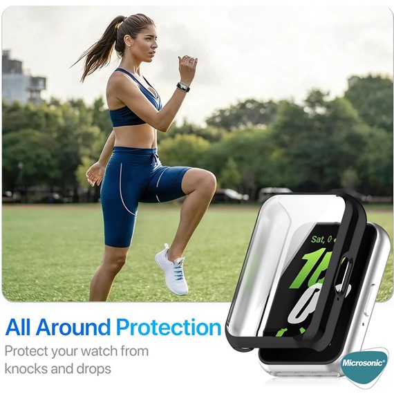 Microsonic Huawei Band 11 Kılıf 360 Full Round Soft Silicone Siyah 7