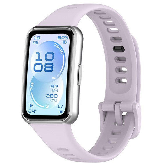 Microsonic Huawei Band 11 Pro Kordon Silicone Sport Band Lila 2