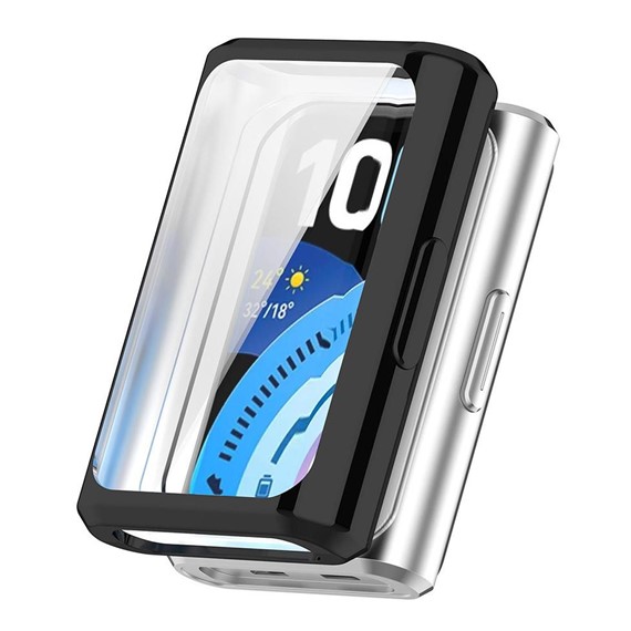 Microsonic Huawei Band 11 Pro Kılıf 360 Full Round Soft Silicone Siyah 1