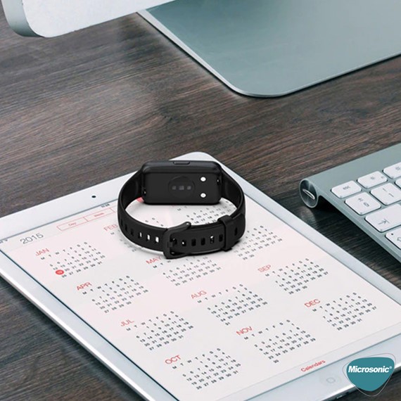 Microsonic Huawei Band 7 Kordon Silicone Sport Band Su Yeşili 3