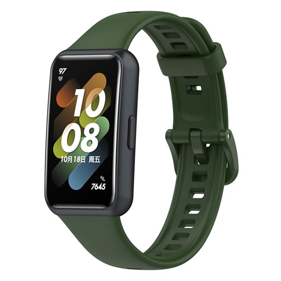 Microsonic Huawei Band 7 Kordon Silicone Sport Band Koyu Yeşil 2