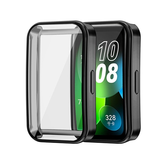 Microsonic Huawei Band 9 Kılıf 360 Full Round Soft Silicone Siyah 2