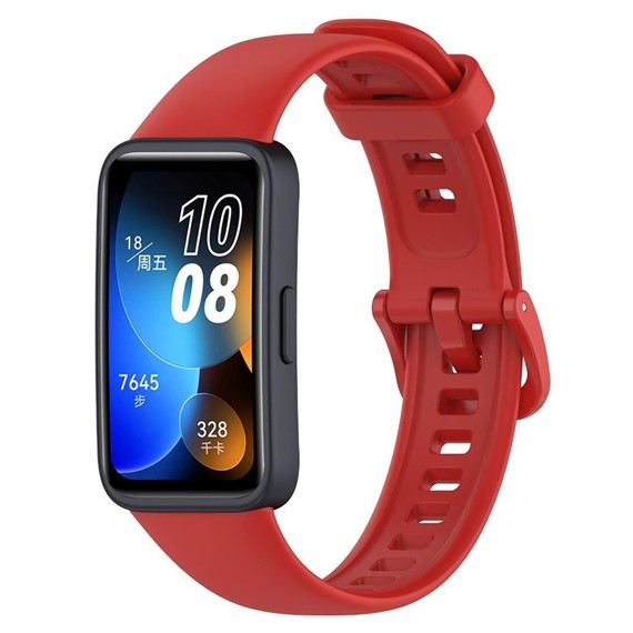 Microsonic Huawei Band 8 Kordon Silicone Sport Band Kırmızı 2