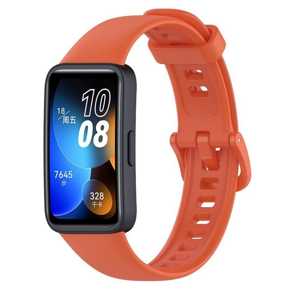 Microsonic Huawei Band 10 Kordon Silicone Sport Band Turuncu 2