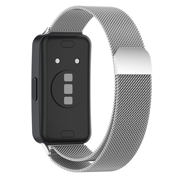 Microsonic Huawei Band 10 Milanese Loop Kordon Gümüş 2