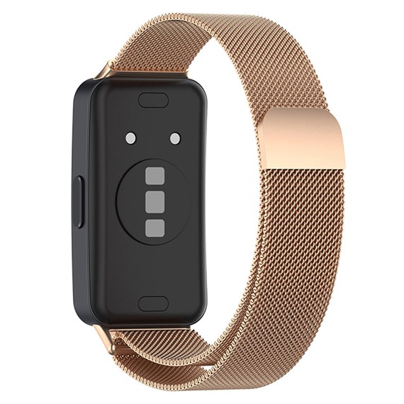 Microsonic Huawei Band 8 Milanese Loop Kordon Rose Gold 2