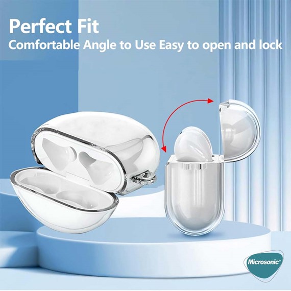 Microsonic Huawei FreeBuds 7i Kılıf Transparent Clear Soft Şeffaf 7