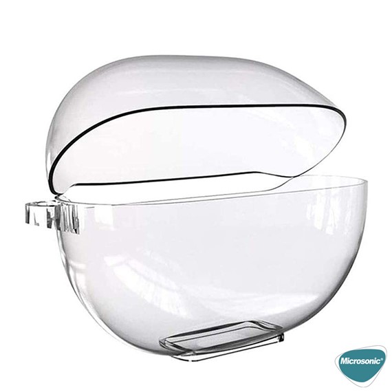 Microsonic Huawei FreeBuds Pro 4 Kılıf Transparent Clear Soft Şeffaf 4
