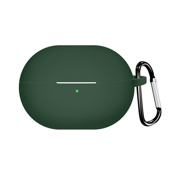 Microsonic Huawei FreeBuds Pro 4 Kılıf Askılı Mat Silikon Koyu Yeşil 1