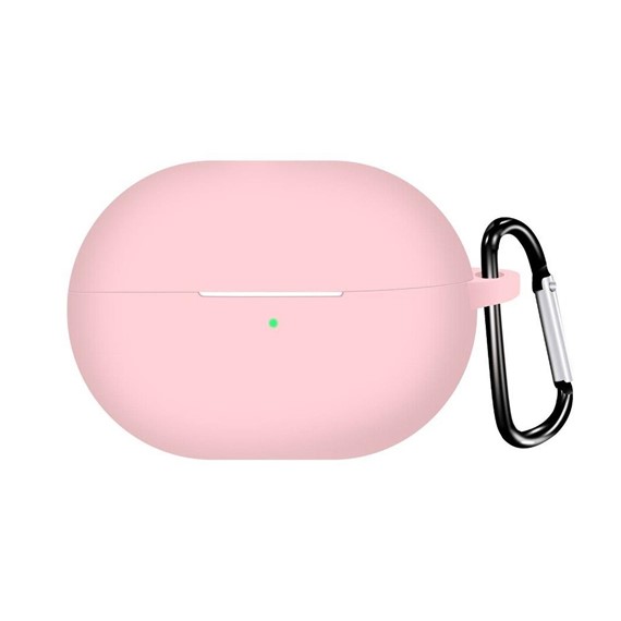 Microsonic Huawei FreeBuds Pro 4 Kılıf Askılı Mat Silikon Pembe 1
