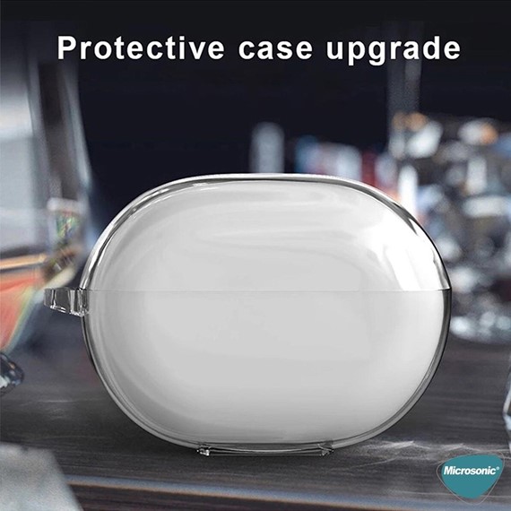 Microsonic Huawei FreeBuds Pro 5 Kılıf Transparent Clear Soft Şeffaf 2