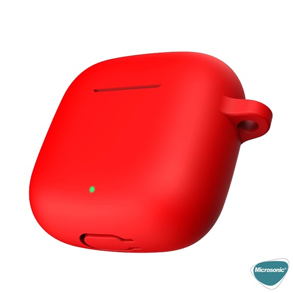 Microsonic Huawei FreeBuds SE 3 Kılıf Askılı Mat Silikon Beyaz 7