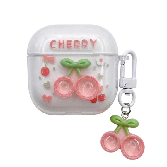 Microsonic Huawei FreeClip 2 Kılıf Figure Series Cherry Pop Pembe 1
