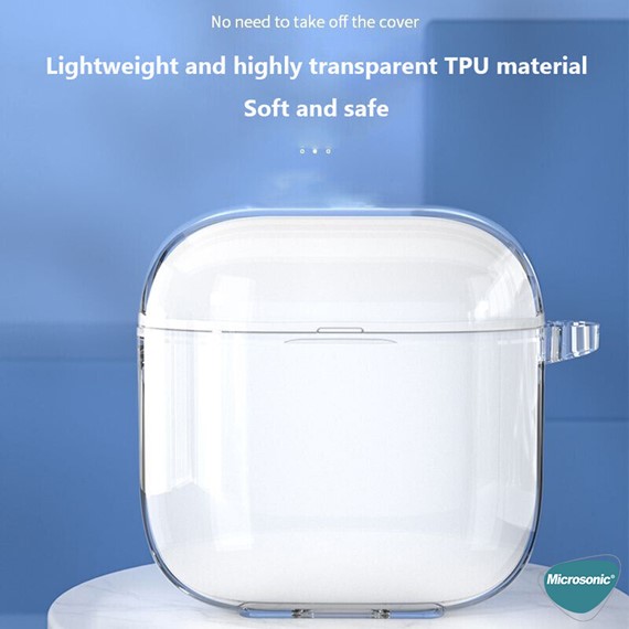 Microsonic Huawei FreeBuds SE 3 Kılıf Transparent Clear Soft Şeffaf 4