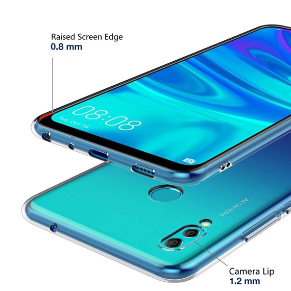 Microsonic Huawei Honor 10 Lite Kılıf Transparent Soft Beyaz 4