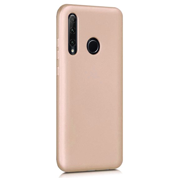 Microsonic Matte Silicone Huawei Honor 20 Lite Kılıf Gold 2