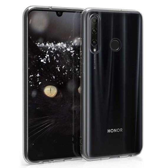 Microsonic Huawei Honor 20 Lite Kılıf Transparent Soft Beyaz 1