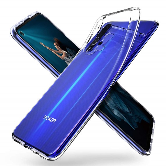 Microsonic Huawei Honor 20 Kılıf Transparent Soft Beyaz 3