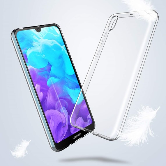 Microsonic Huawei Honor 8S Kılıf Transparent Soft Beyaz 4