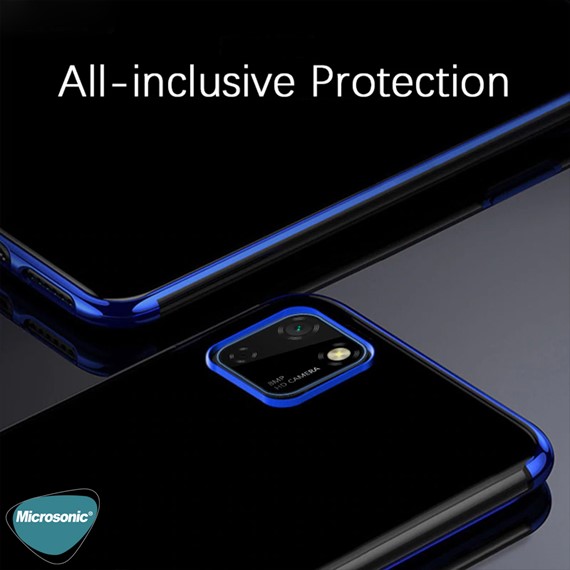 Microsonic Huawei Honor 9S Kılıf Skyfall Transparent Clear Mavi 5