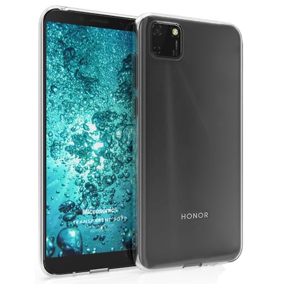 Microsonic Huawei Honor 9S Kılıf Transparent Soft Beyaz 1