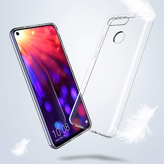 Microsonic Huawei Honor View 20 Kılıf Transparent Soft Beyaz 3