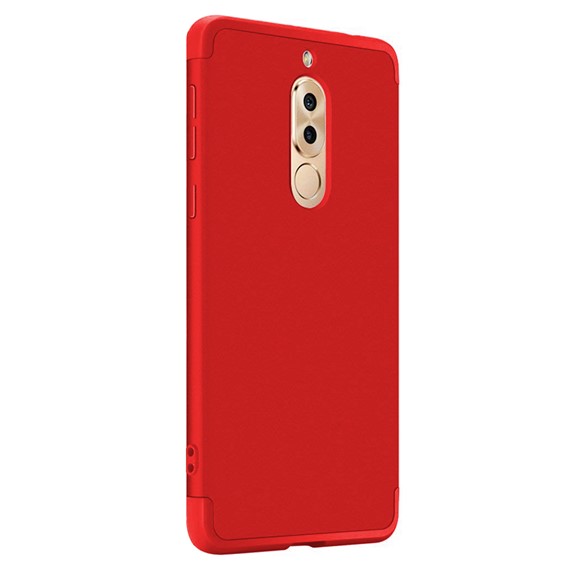 Microsonic Huawei Mate 10 Lite Kılıf Double Dip 360 Protective Kırmızı 2