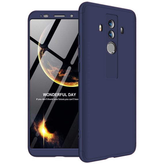 Microsonic Huawei Mate 10 Pro Kılıf Double Dip 360 Protective Lacivert 1