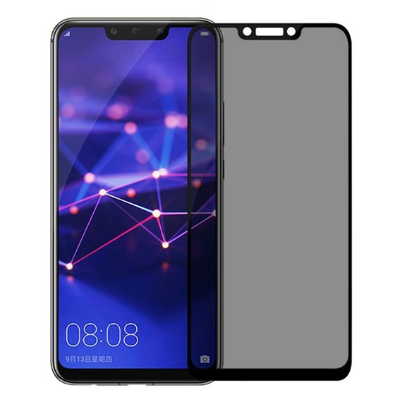 Microsonic Huawei Mate 20 Lite Privacy 5D Gizlilik Filtreli Cam Ekran Koruyucu Siyah 1