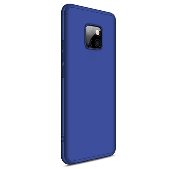 Microsonic Huawei Mate 20 Pro Kılıf Double Dip 360 Protective Lacivert 2