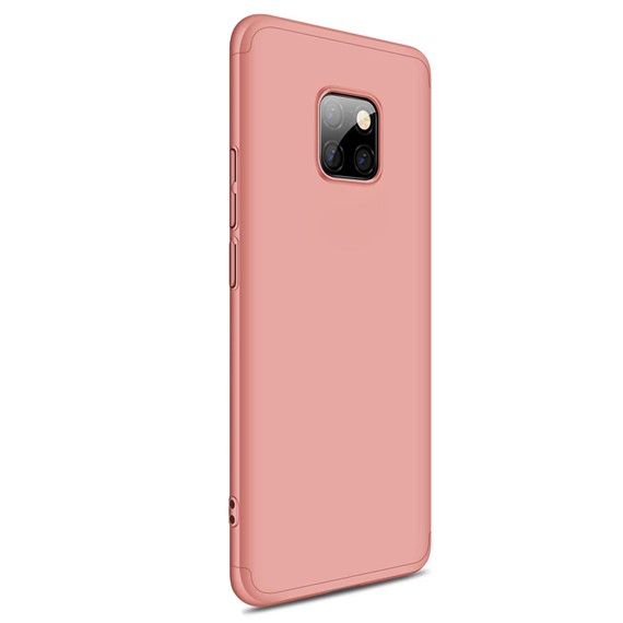 Microsonic Huawei Mate 20 Pro Kılıf Double Dip 360 Protective Rose Gold 2