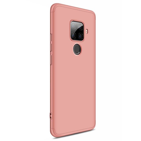 Microsonic Huawei Mate 30 Lite Kılıf Double Dip 360 Protective Rose Gold 2