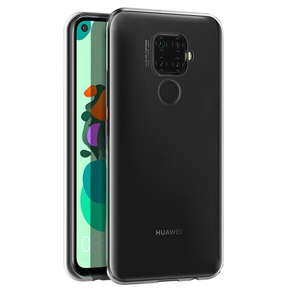 Microsonic Huawei Mate 30 Lite Kılıf Transparent Soft Beyaz 1