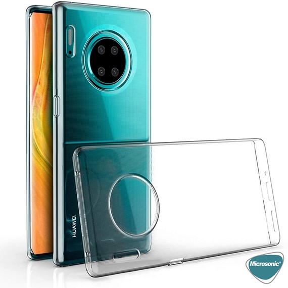 Microsonic Huawei Mate 30 Pro Kılıf 6 tarafı tam full koruma 360 Clear Soft Şeffaf 3