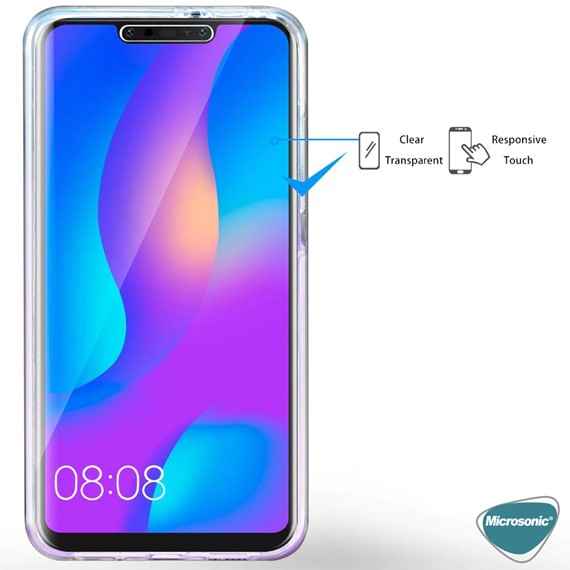 Microsonic Huawei Mate 30 Pro Kılıf 6 tarafı tam full koruma 360 Clear Soft Şeffaf 4