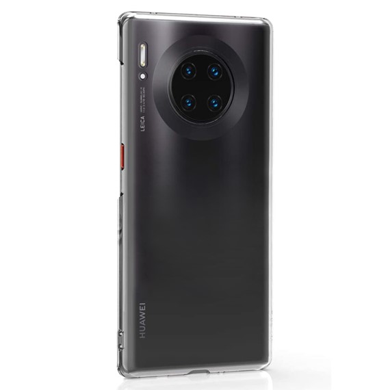 Microsonic Huawei Mate 30 Pro Kılıf Transparent Soft Beyaz 2