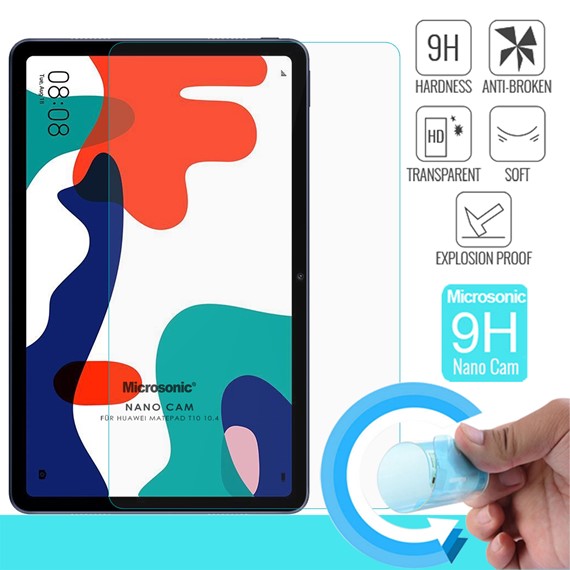 Microsonic Huawei MatePad 10 4 Nano Glass Cam Ekran Koruyucu 1