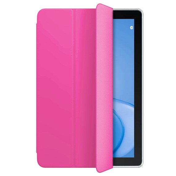 Microsonic Huawei MatePad T10 Kılıf Slim Translucent Back Smart Cover Pembe 2