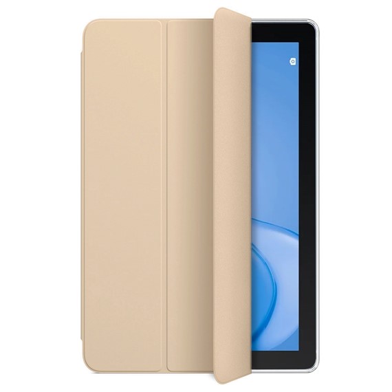 Microsonic Huawei MatePad T10S Kılıf Slim Translucent Back Smart Cover Gold 2