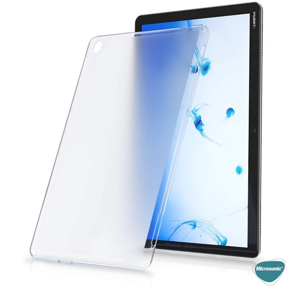 Microsonic Huawei MatePad T10s Kılıf Transparent Soft Siyah 4