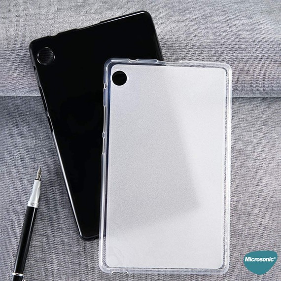 Microsonic Huawei MatePad T10s Kılıf Transparent Soft Beyaz 5