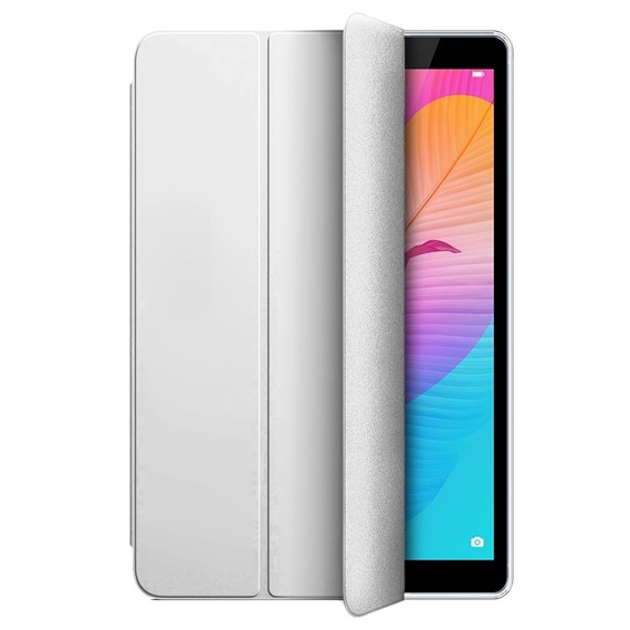 Microsonic Huawei MatePad T8 8 Kılıf Slim Translucent Back Smart Cover Gümüş 2