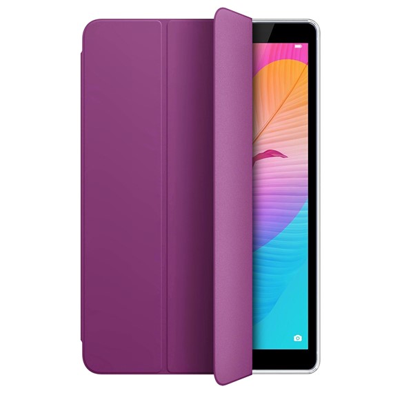 Microsonic Huawei MatePad T8 8 Kılıf Slim Translucent Back Smart Cover Mor 2