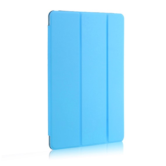 Microsonic Huawei MediaPad T3 10 Kılıf Slim Translucent Back Smart Cover Mavi 2