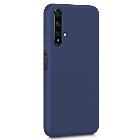 Microsonic Matte Silicone Huawei Nova 5T Kılıf Lacivert 2