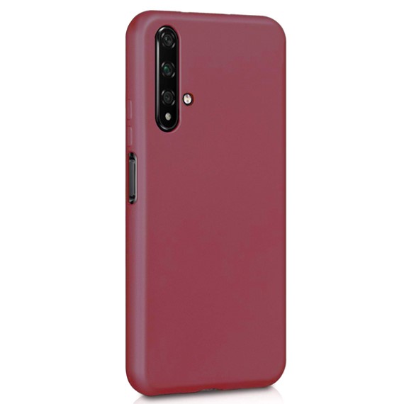 Microsonic Matte Silicone Huawei Nova 5T Kılıf Mor 2