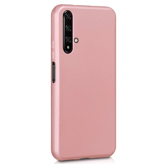 Microsonic Matte Silicone Huawei Nova 5T Kılıf Rose Gold 2